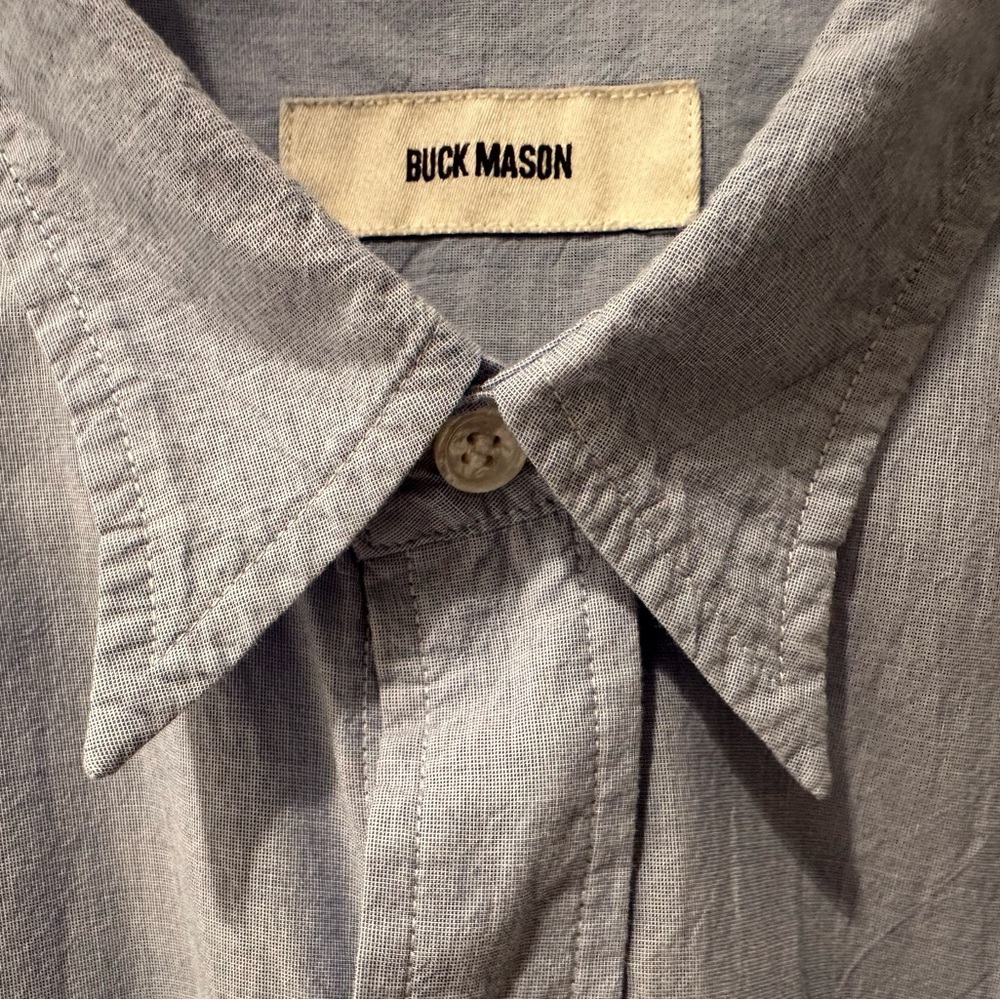 Buck Mason Women’s Mainstay Cotton Shirt - Size XL - Picture 2 of 8